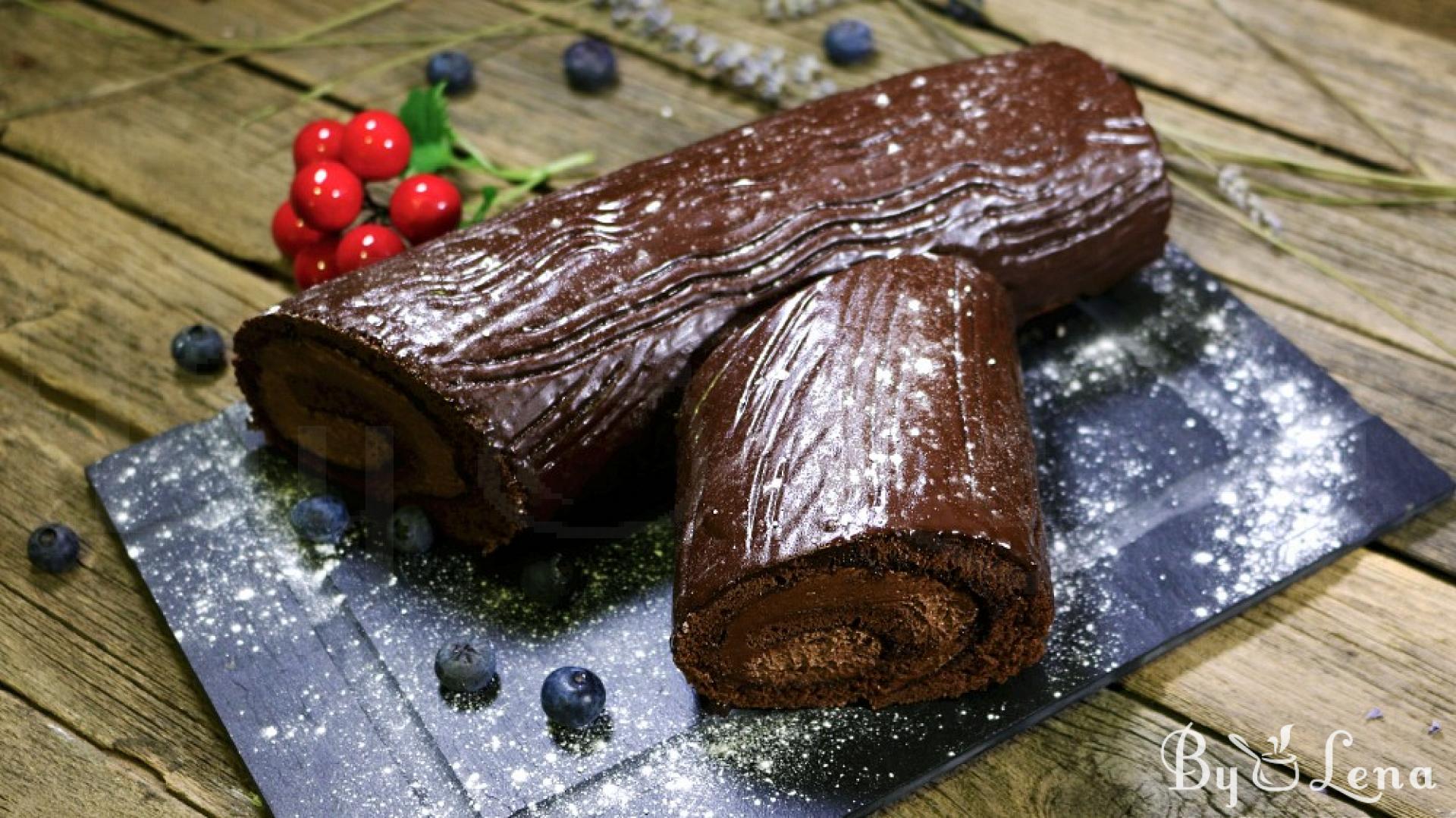 Chocolate Cake Roll - ByLena.com