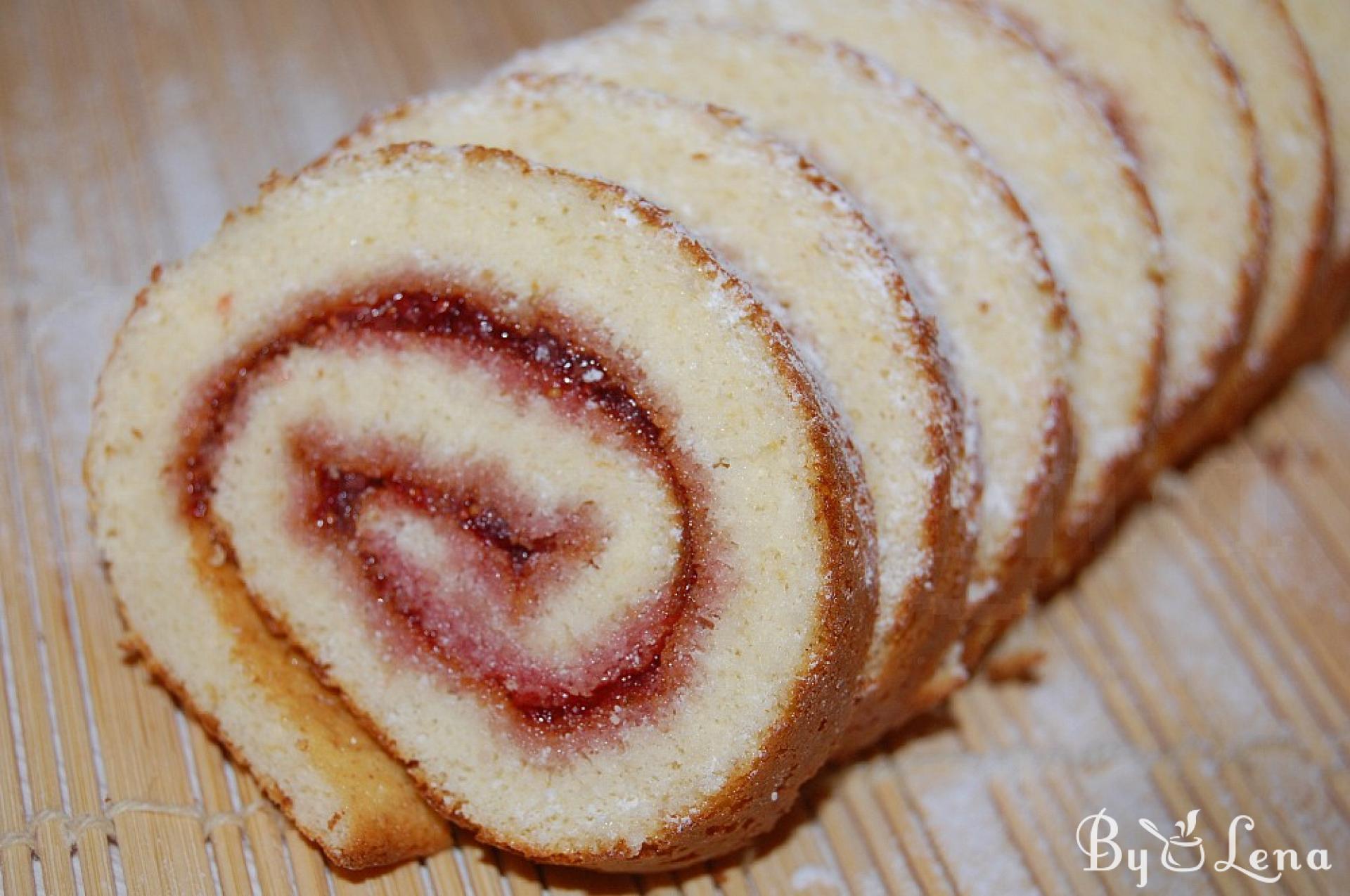Quick and Easy Jam Roll Cake Recipe - ByLena.com