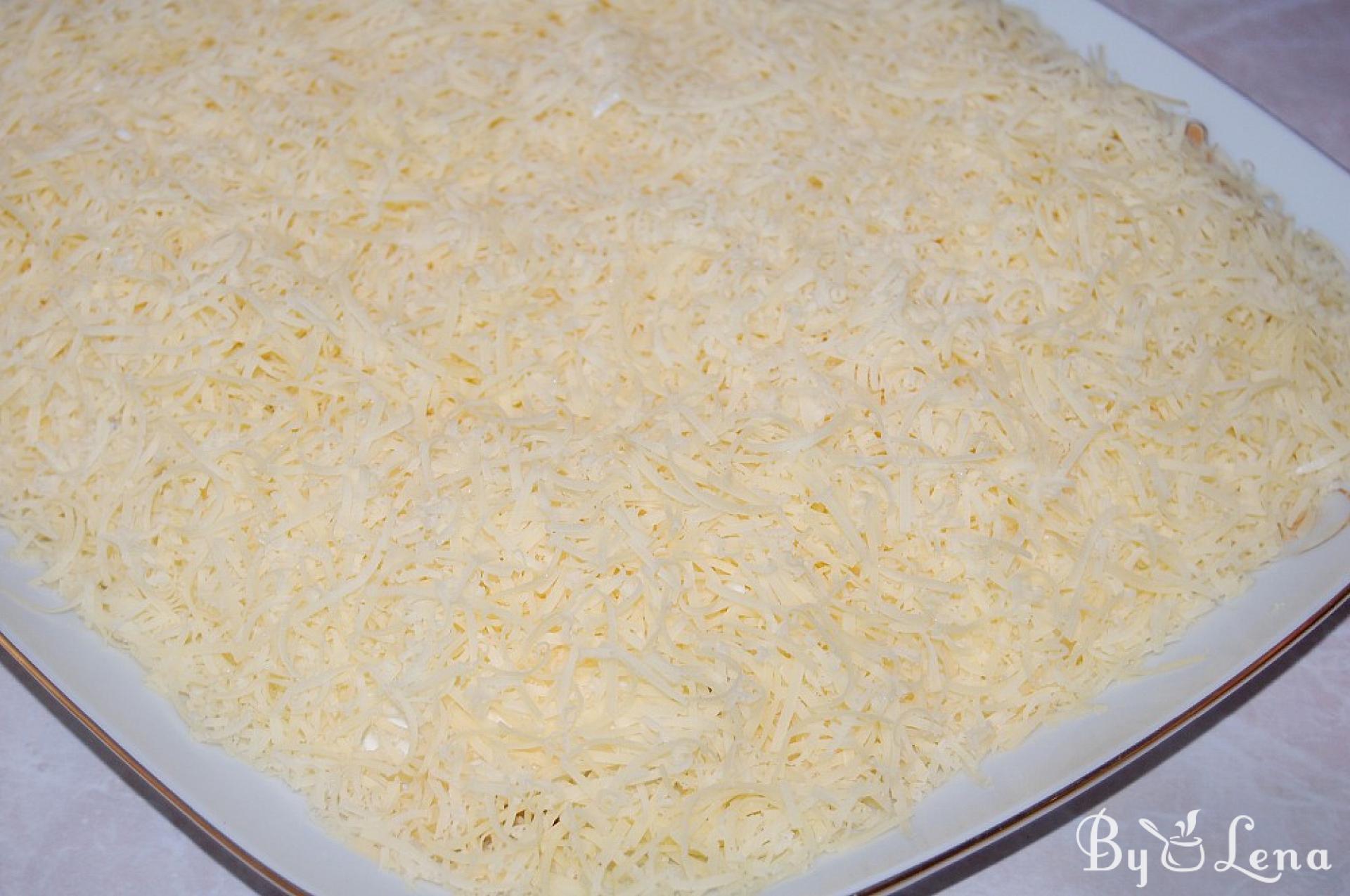 White Salad with Cheese and Chicken - ByLena.com