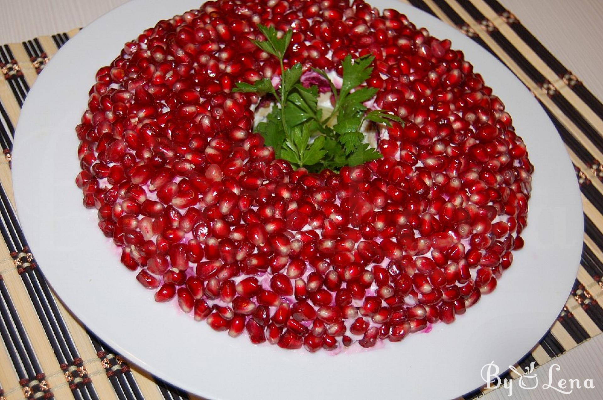 Festive Pomegranate Salad Recipe - ByLena.com
