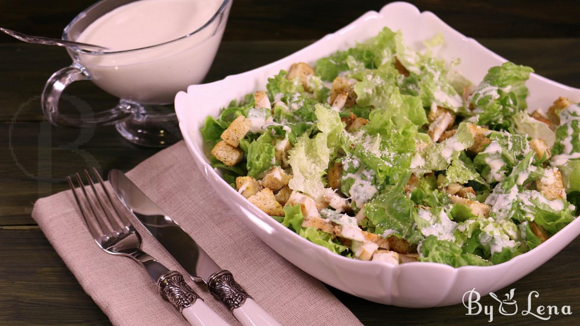 Chicken Caesar Salad - ByLena.com - Culinary recipes