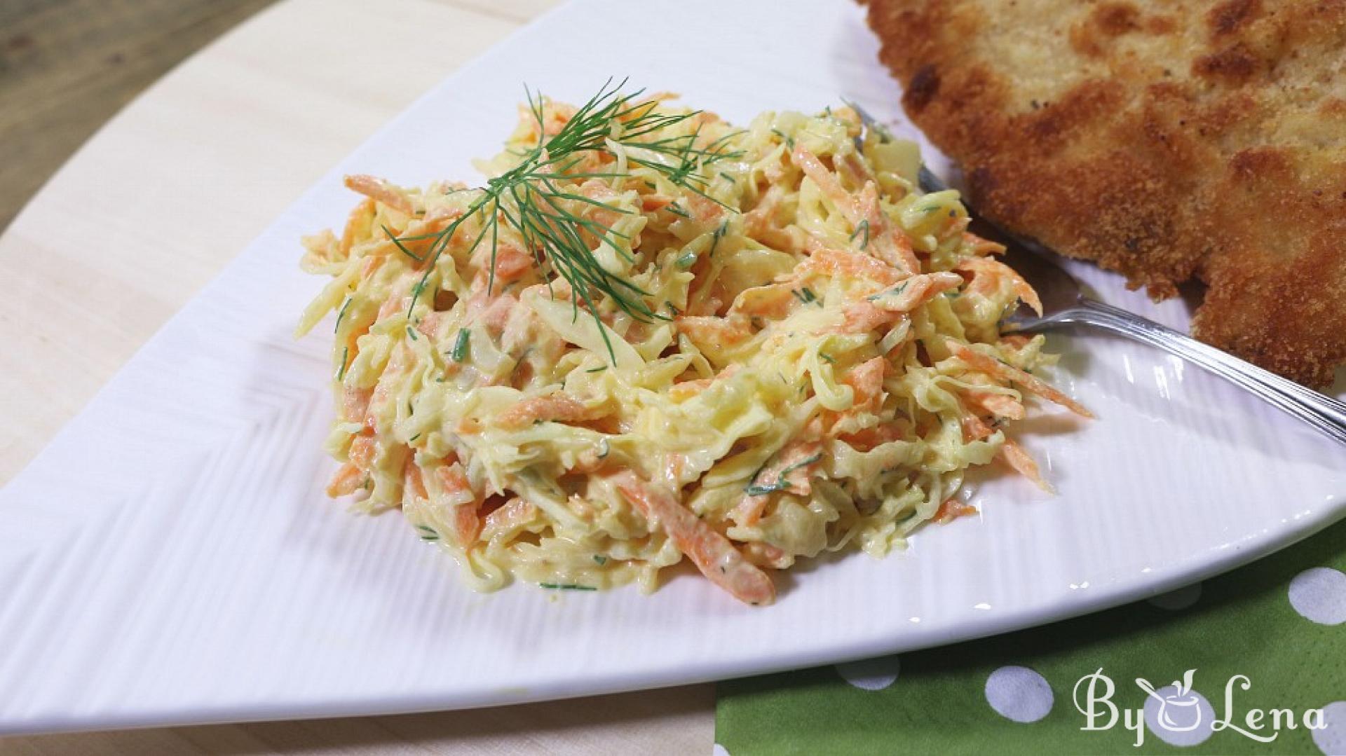 Coleslaw Recipe with Greek Yogurt - ByLena.com