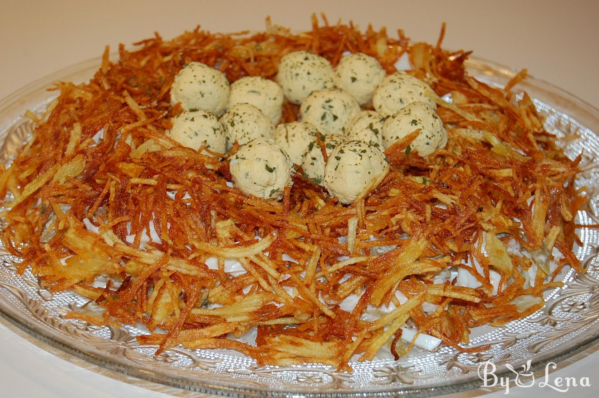 Quail "Nest" Salad Recipe – Festive and Delicious - ByLena.com