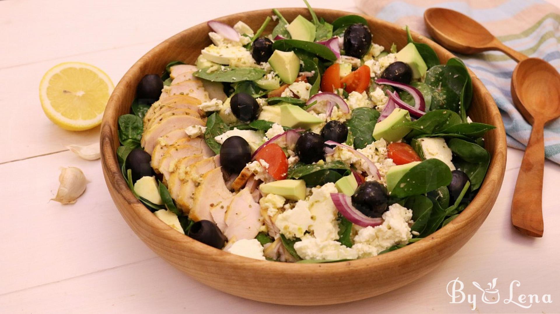 Greek Avocado Chicken Salad - ByLena.com