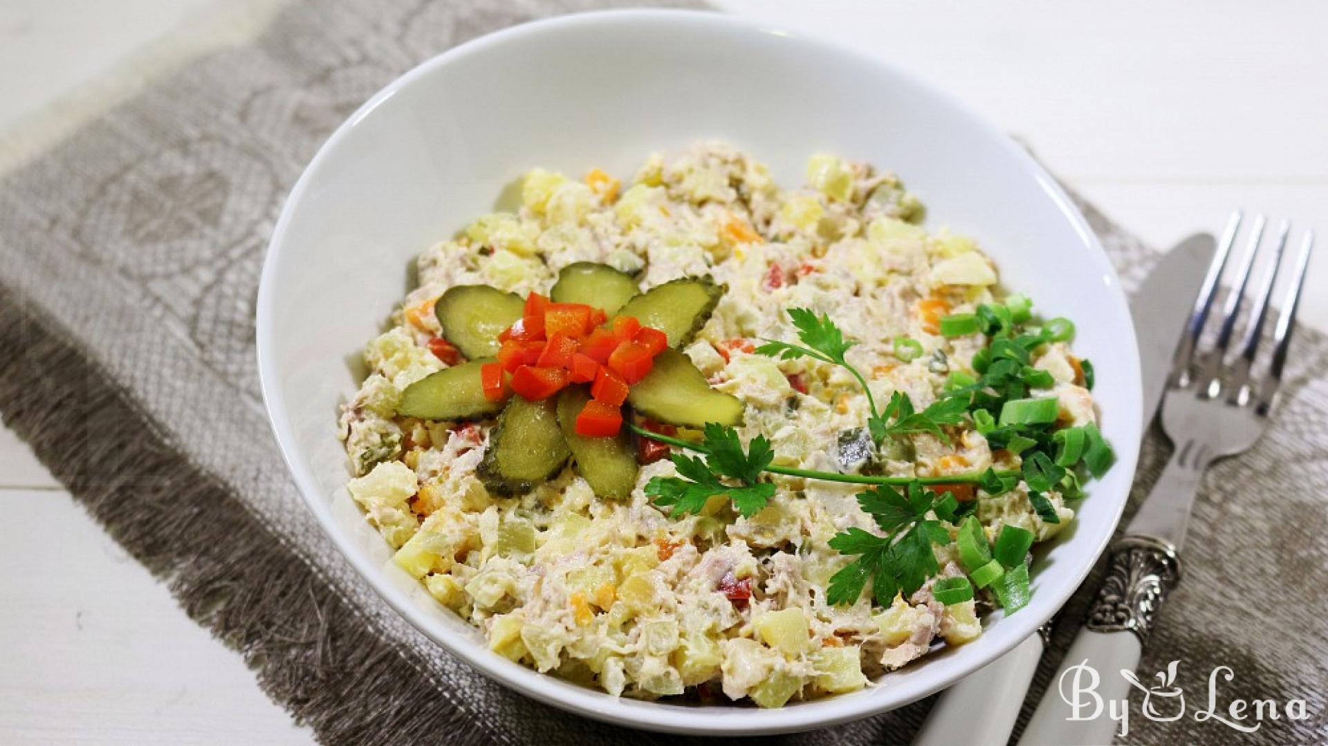 Romanian Beef Salad - ByLena.com