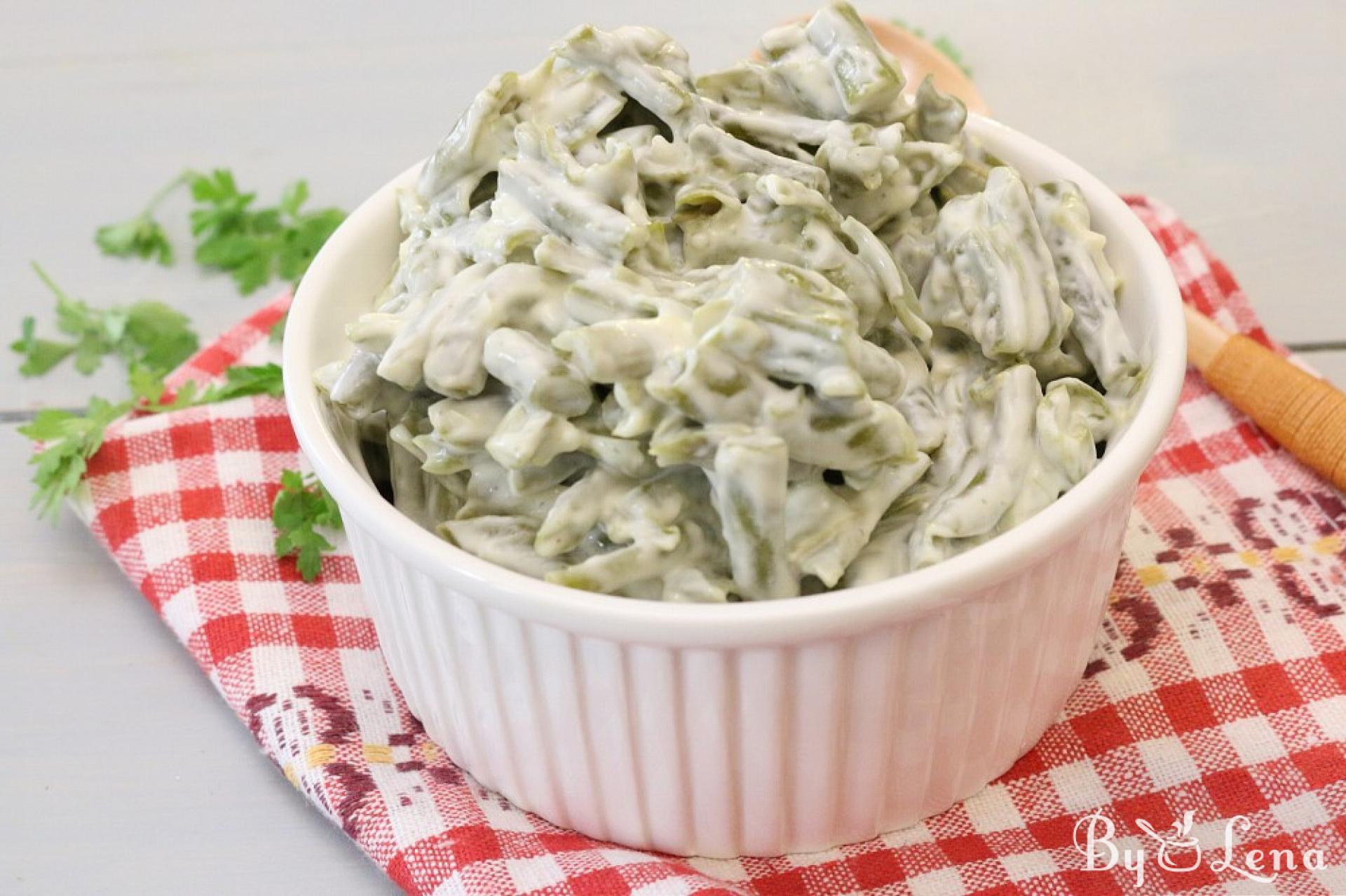 Green Bean Salad with Mayonnaise and Garlic