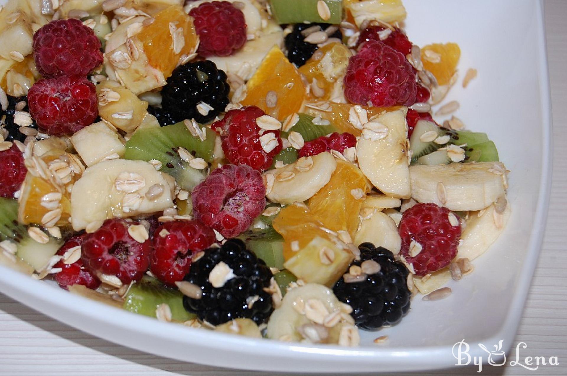 Fruit Cereal with Seeds - Quick & Healthy Breakfast - ByLena.com