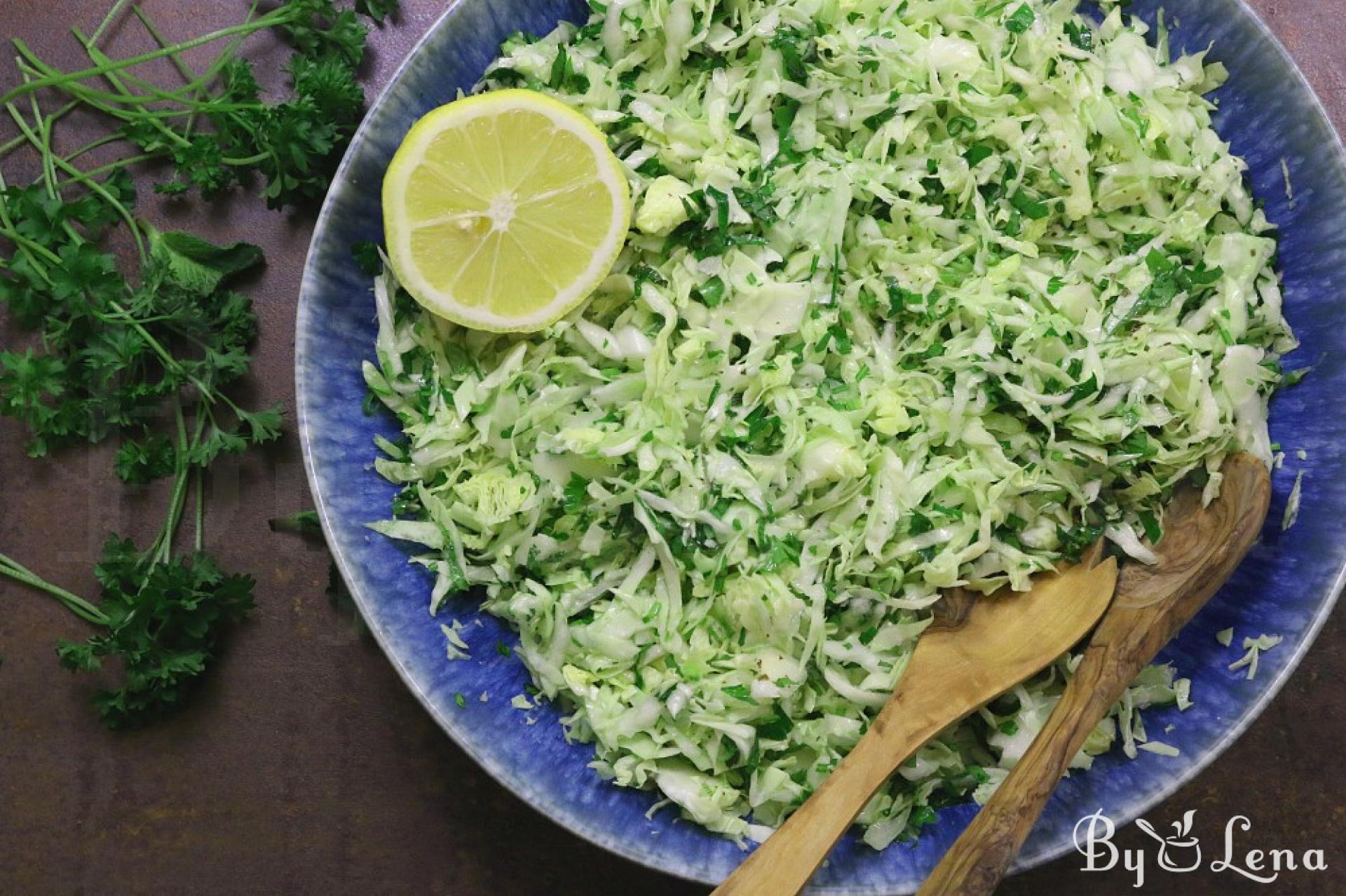 Lebanese Cabbage Salad (Malfouf Salad) - ByLena.com