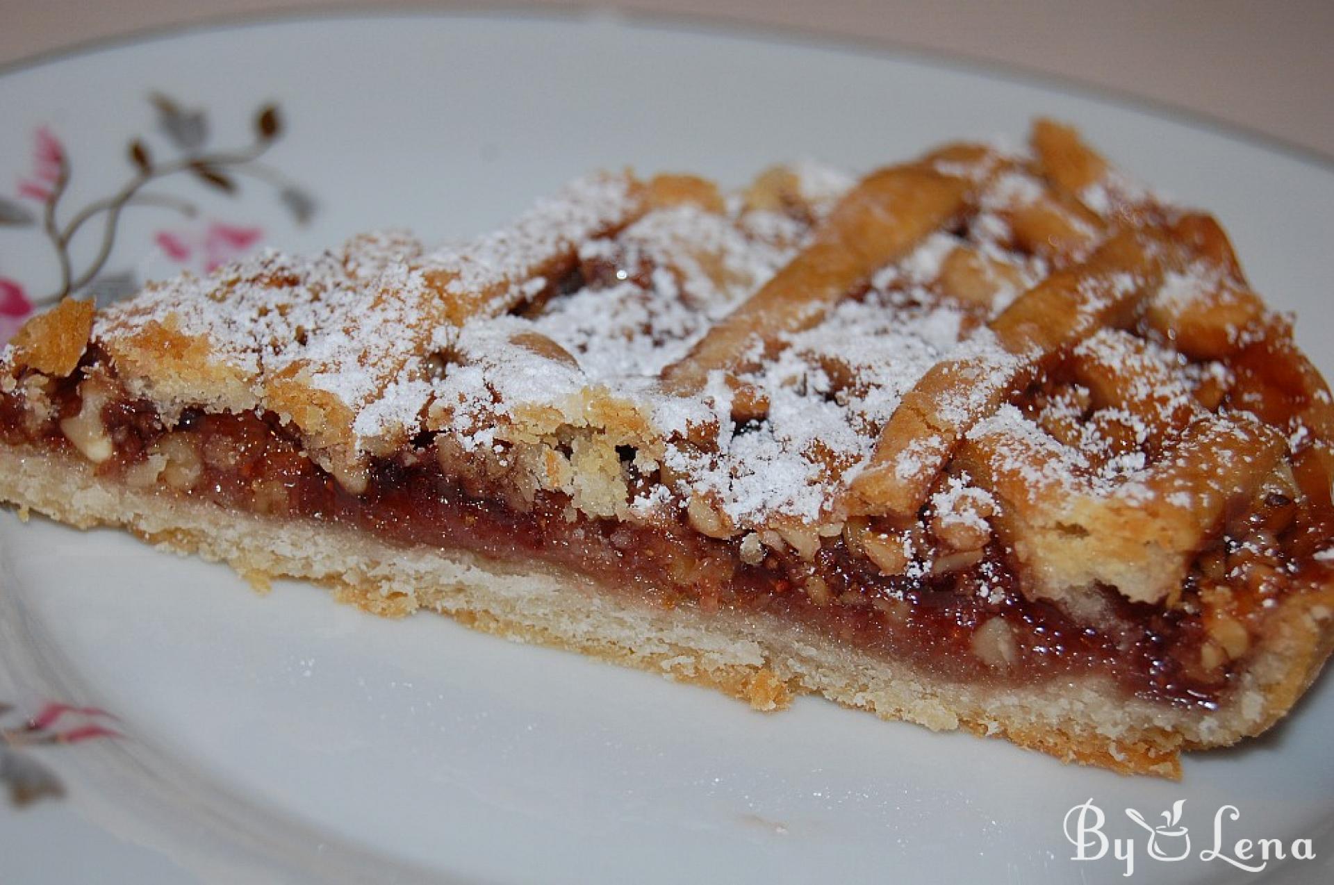 Delicious Vegan Jam and Nut Pie Recipe - ByLena.com