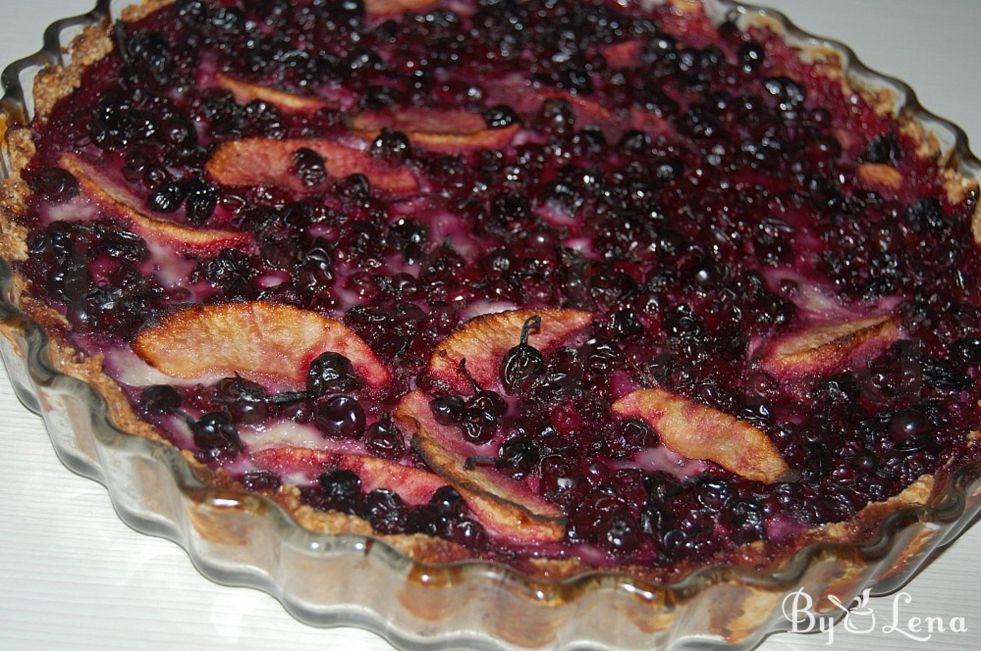 Tasty Apple and Berry Tart Recipe with Oat Crust - ByLena.com