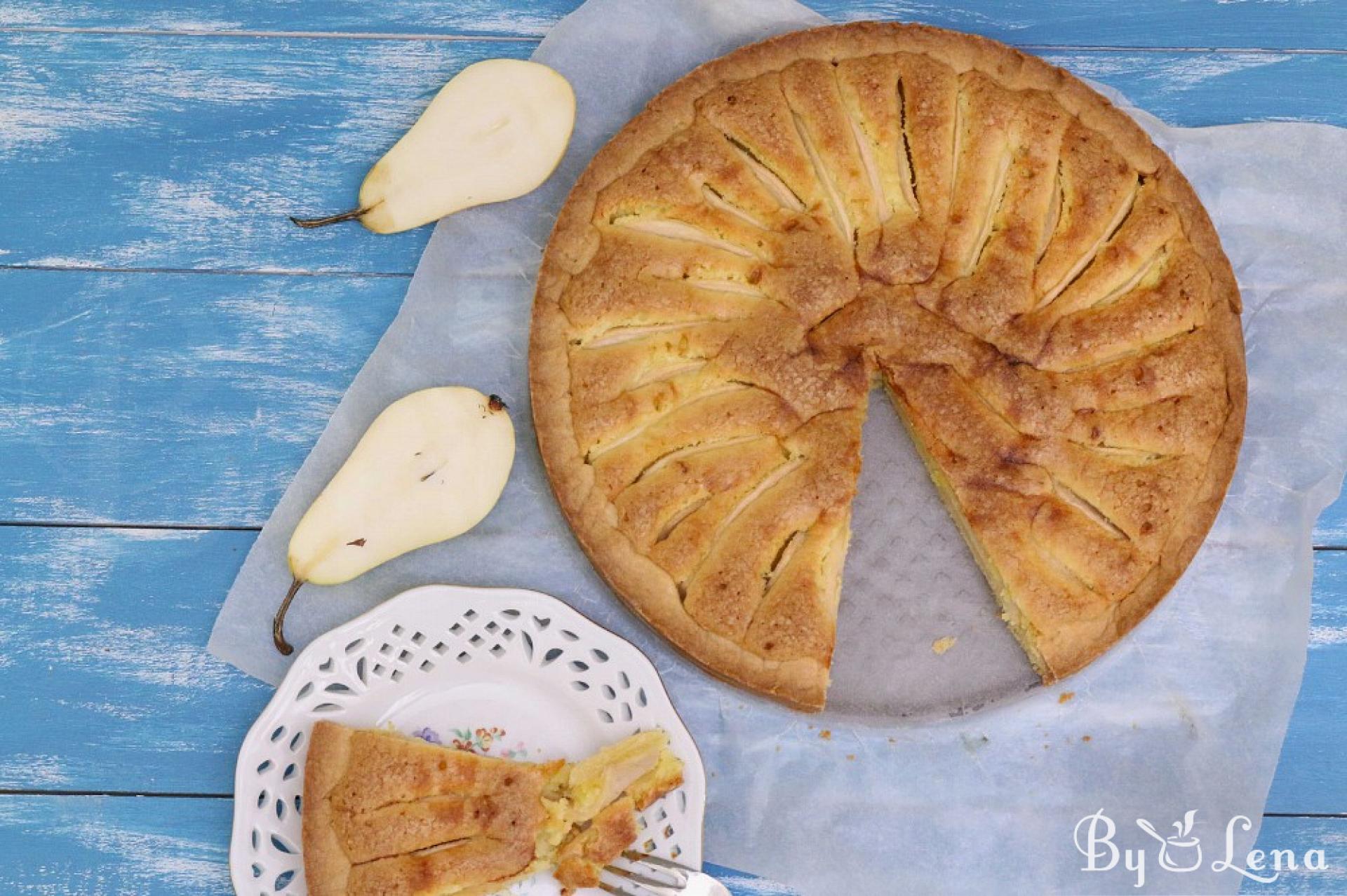 Pear Frangipane Tart - ByLena.com
