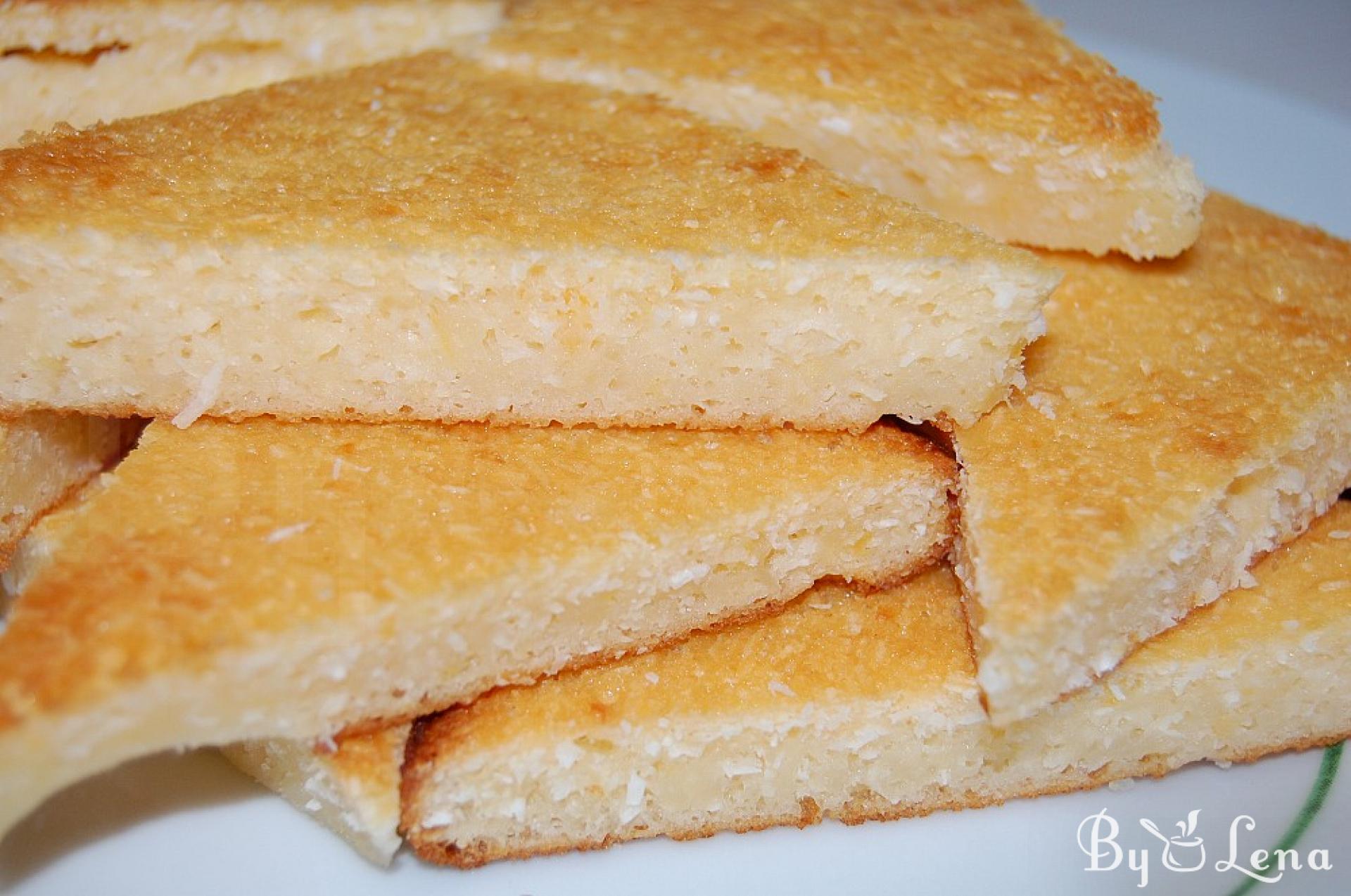 Coconut Lemon Bars - ByLena.com
