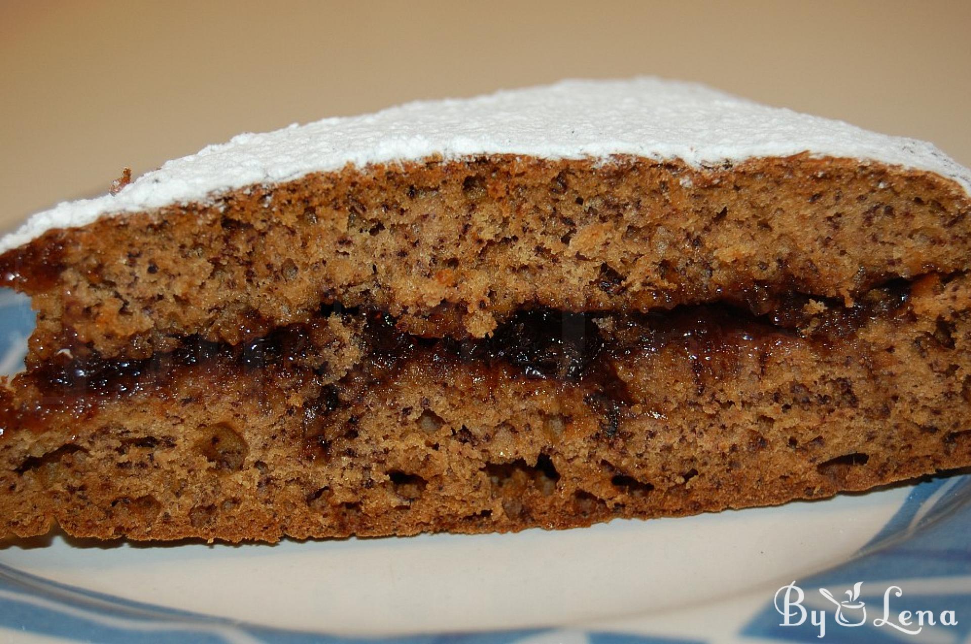 Vegan Honey Banana and Jam Cake