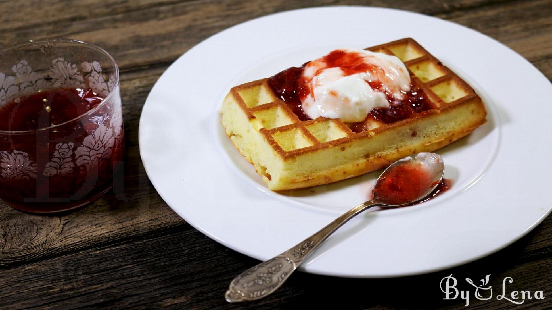 Oven Baked Easy Waffles - ByLena.com