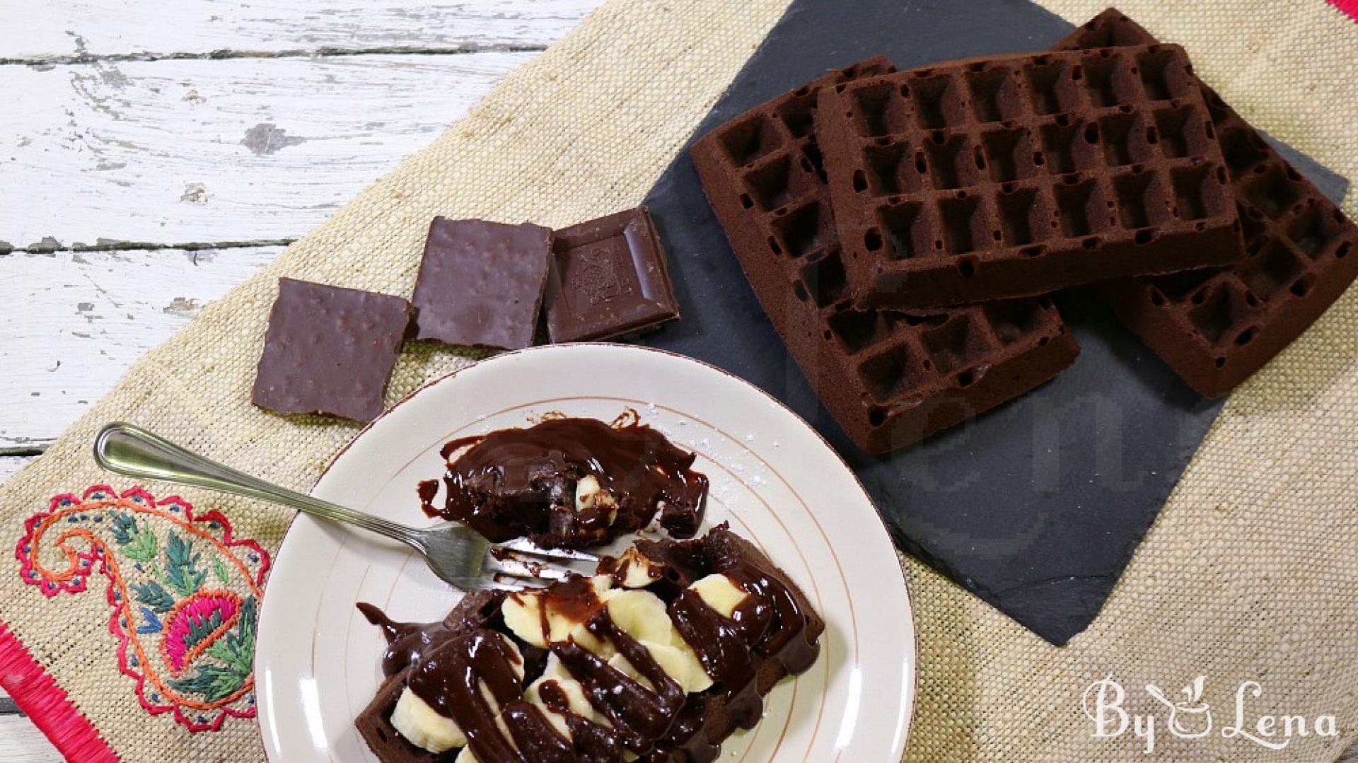 Oven Baked Chocolate Waffles - ByLena.com