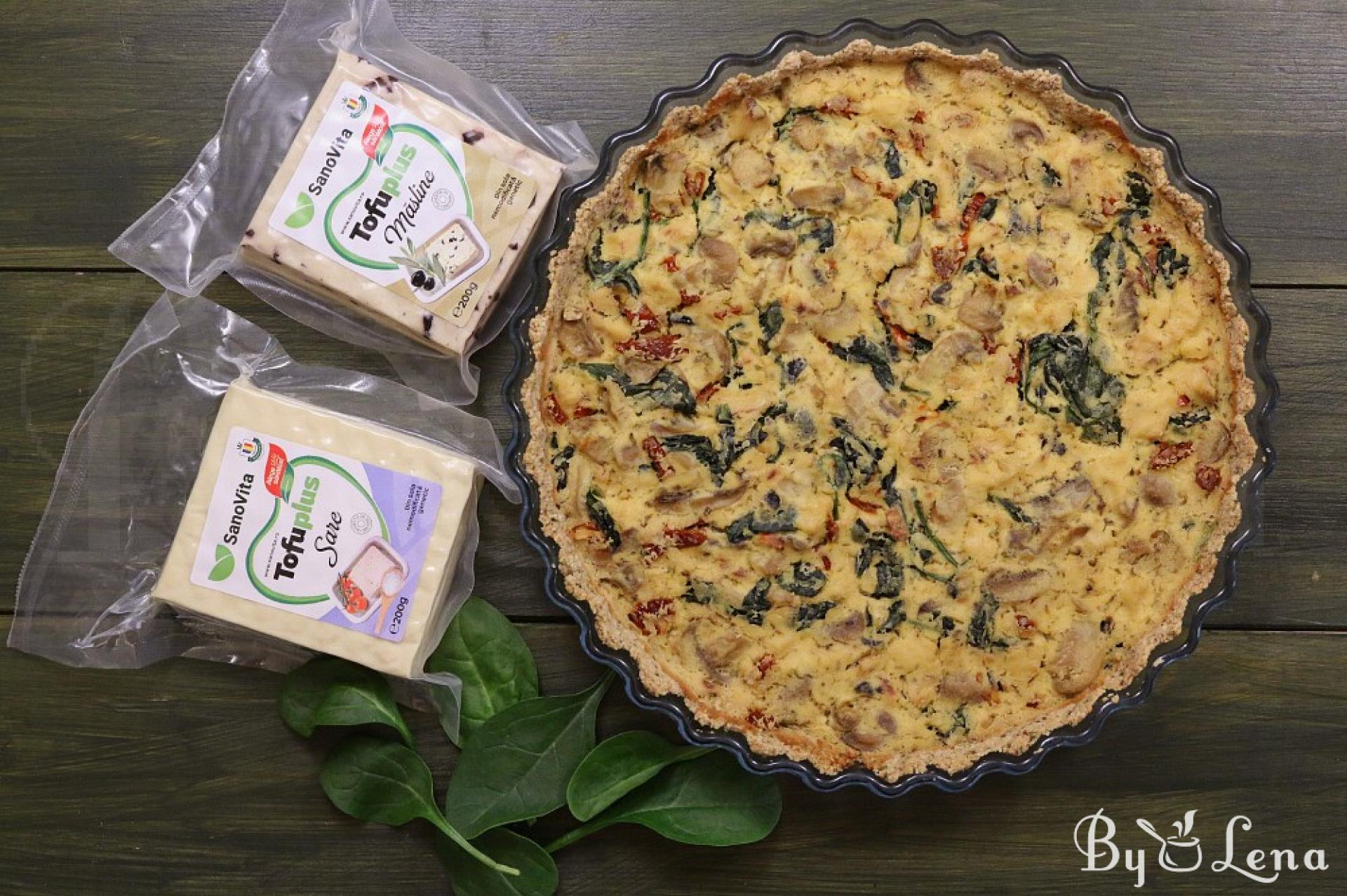 Vegan Spinach Tofu Quiche - ByLena.com