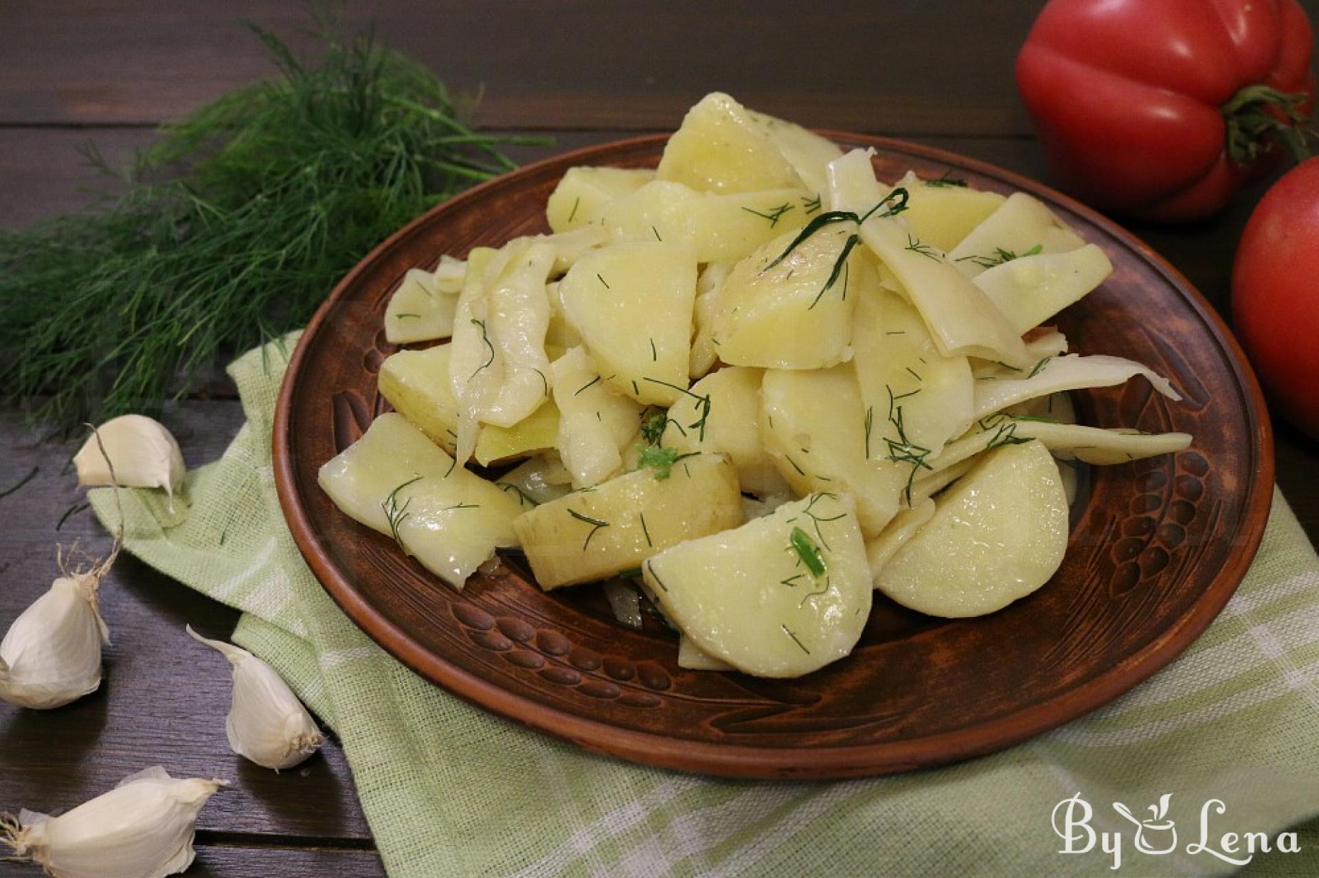 Yellow Wax Beans & Potatoes with Garlic Recipe - ByLena.com