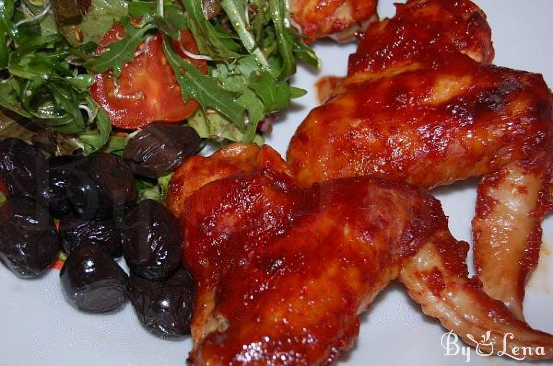 Baked Honey Chicken Wings - ByLena.com