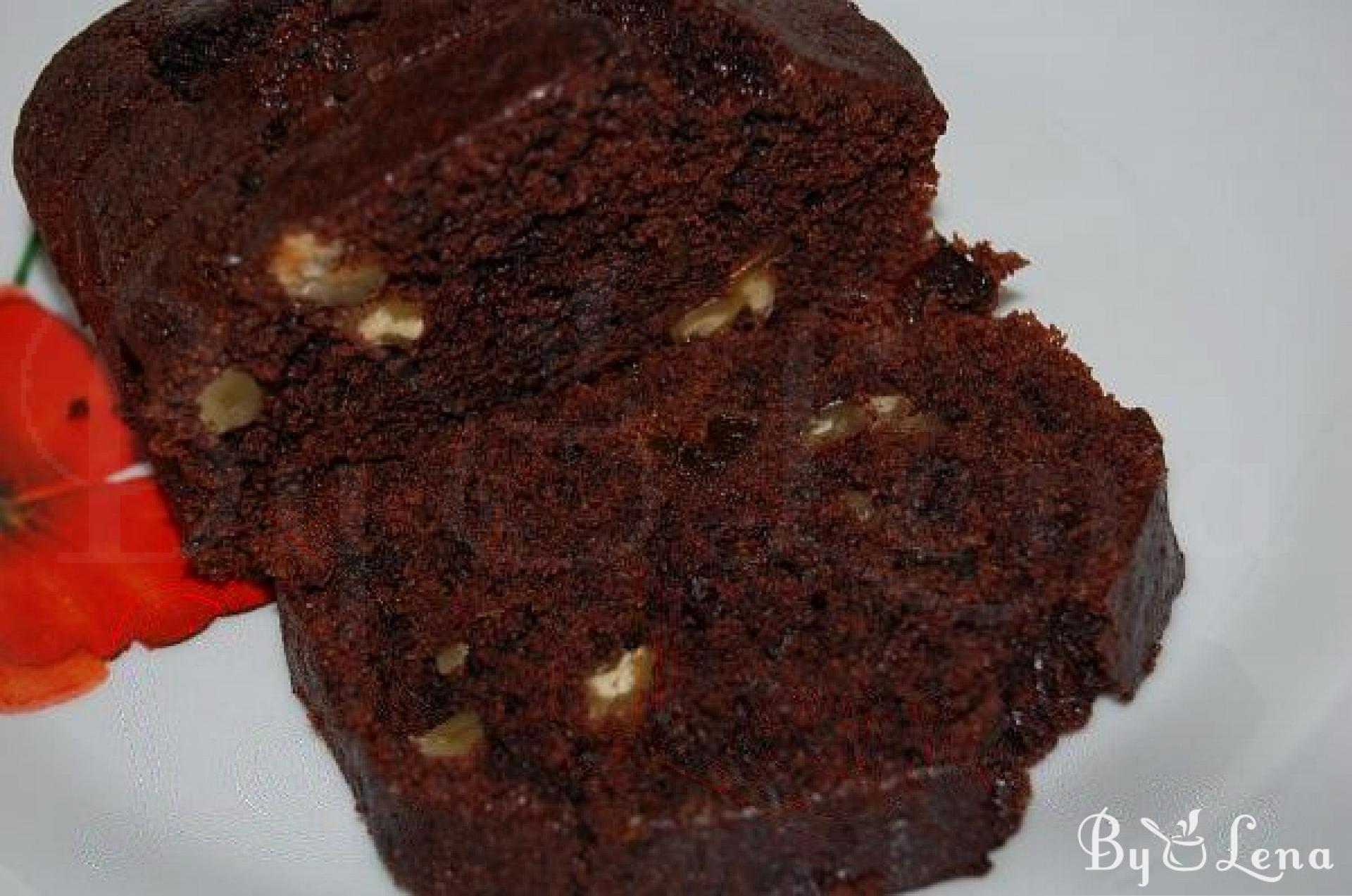 Vegan Chocolate Walnut & Prune Bread - Cholesterol-Free - ByLena.com