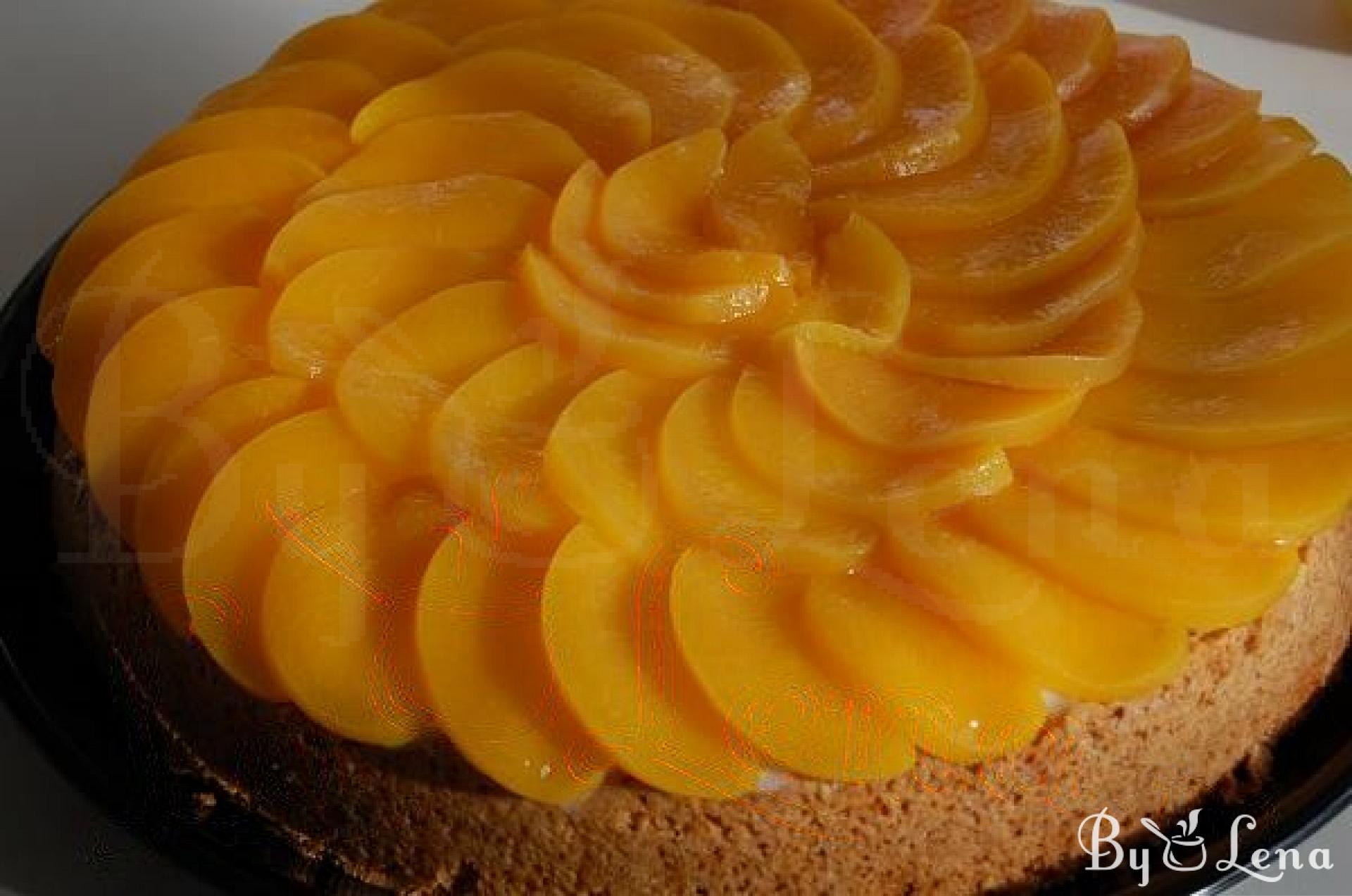 Peach Cheesecake - ByLena.com