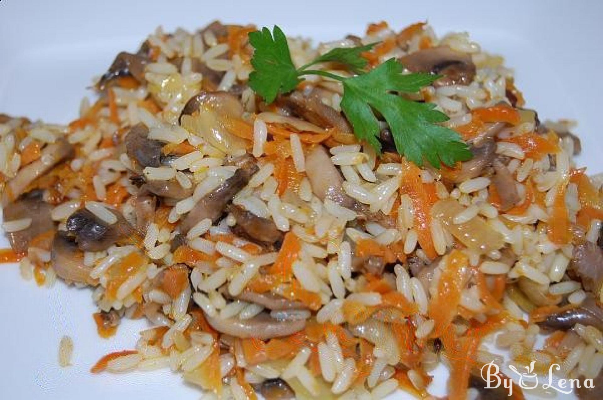 Mushroom Rice - ByLena.com