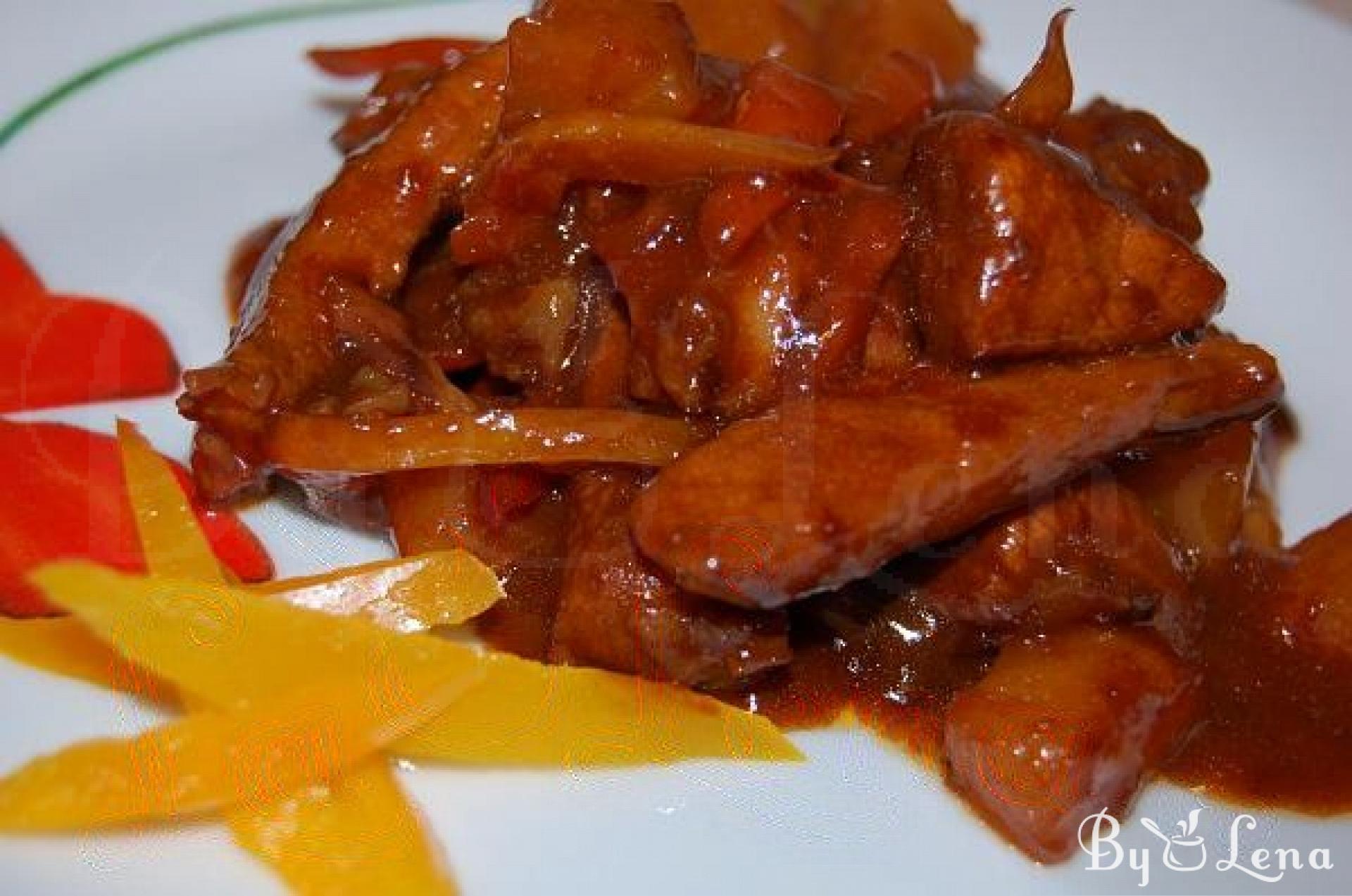 Sweet and Sour Pork with Pineapple - ByLena.com
