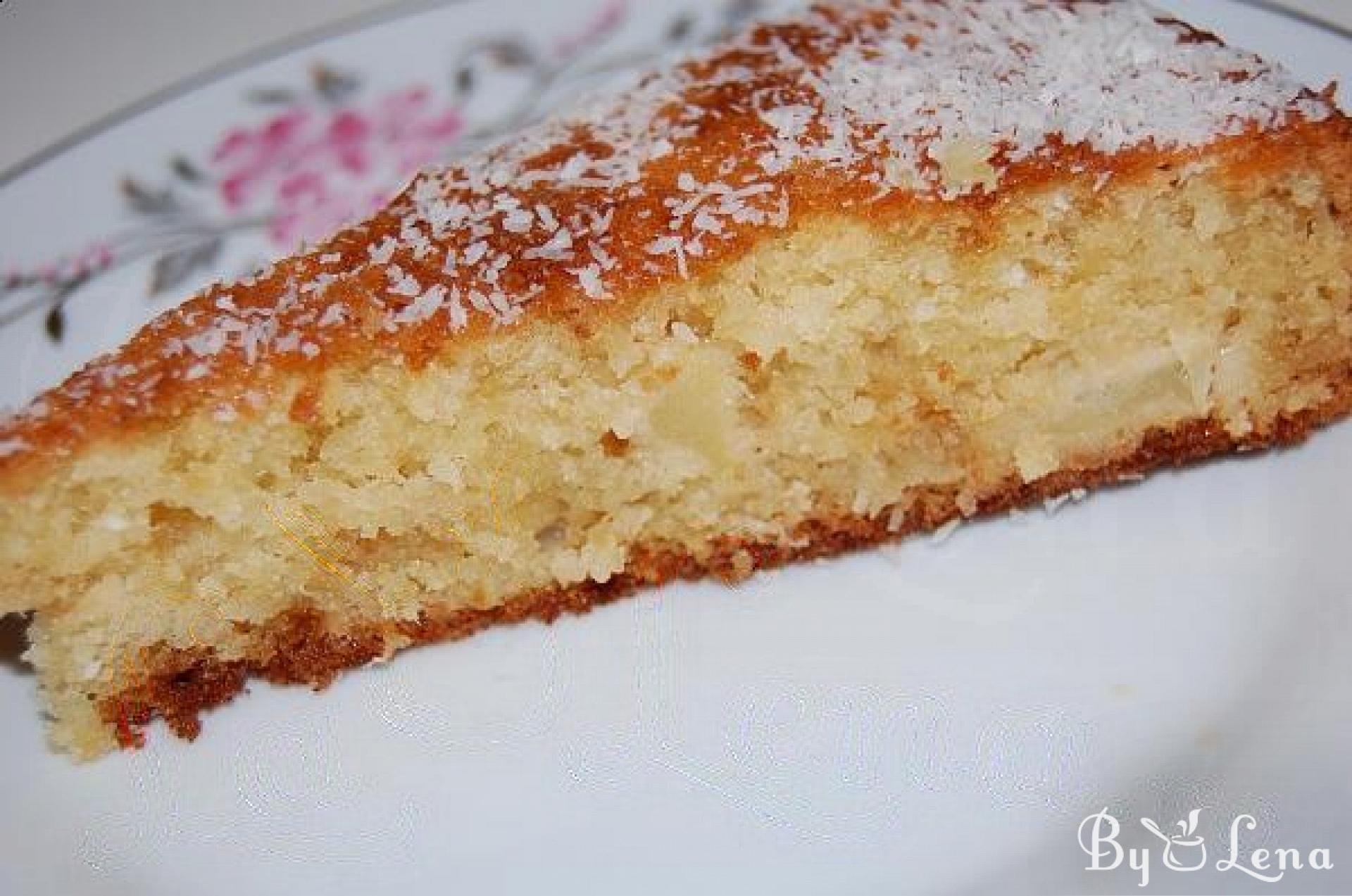 Easy Apples Coconut Cake - ByLena.com