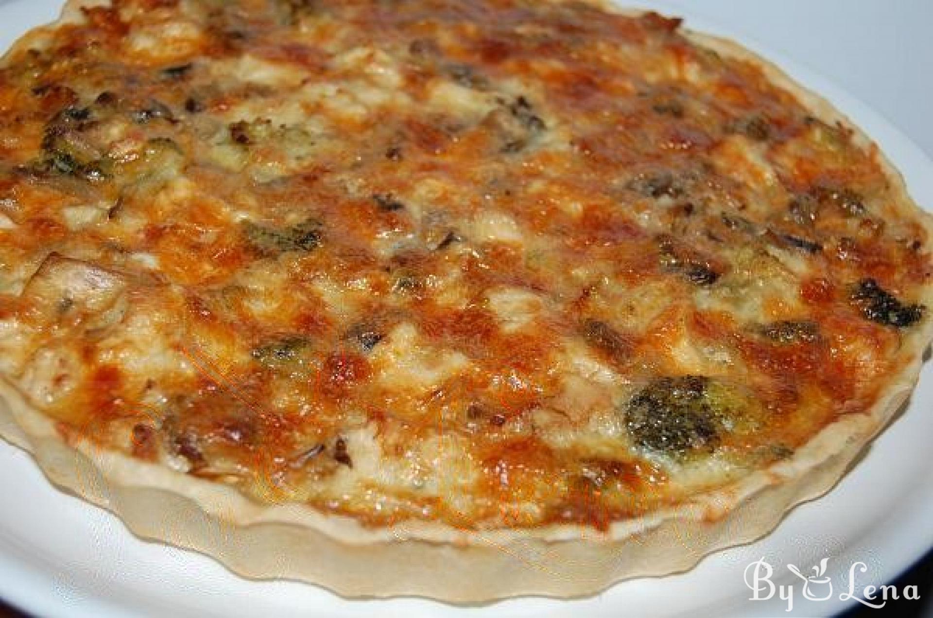 Chicken and Broccoli Quiche - ByLena.com