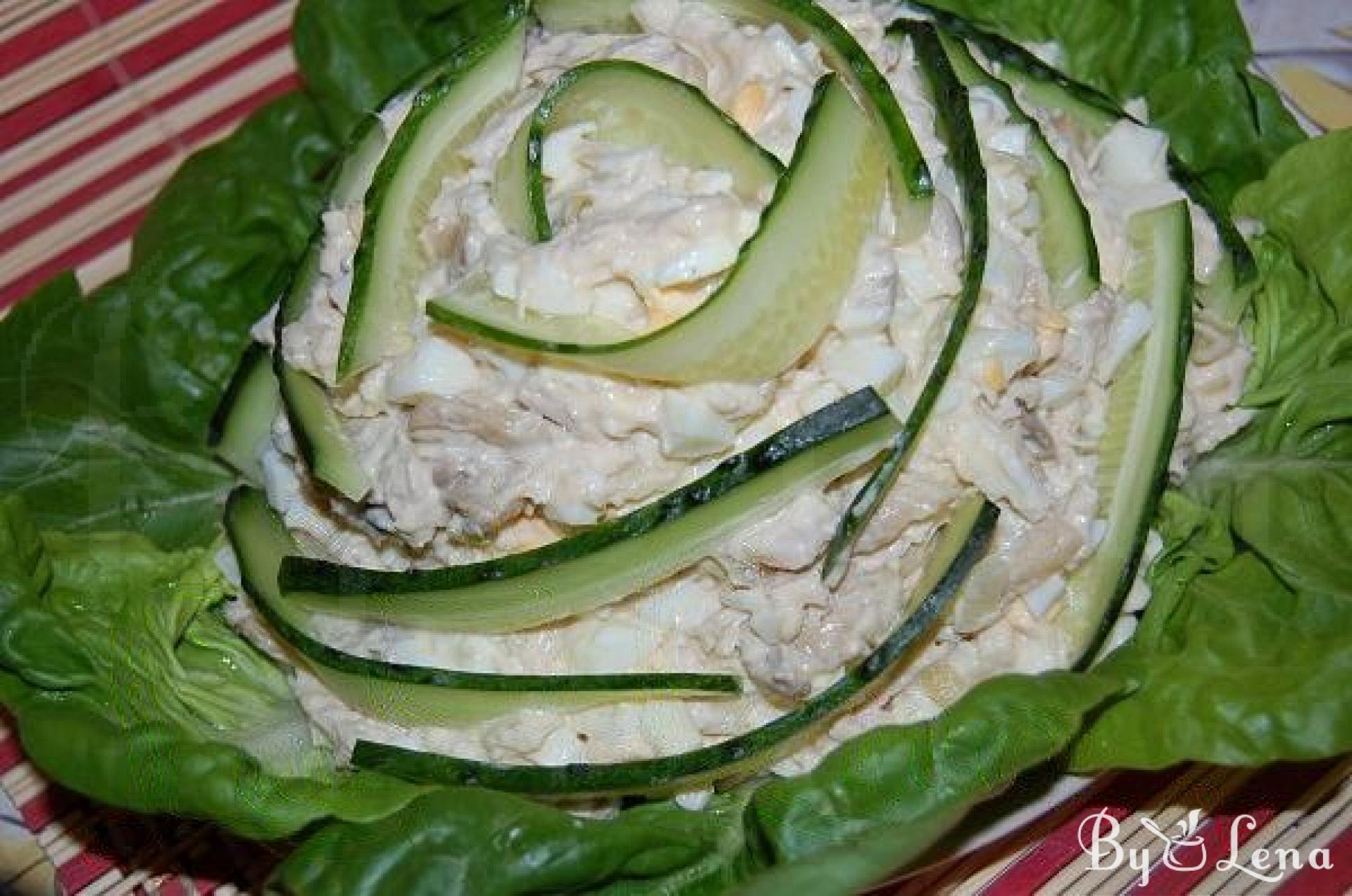 Mushroom Chicken Salad - ByLena.com