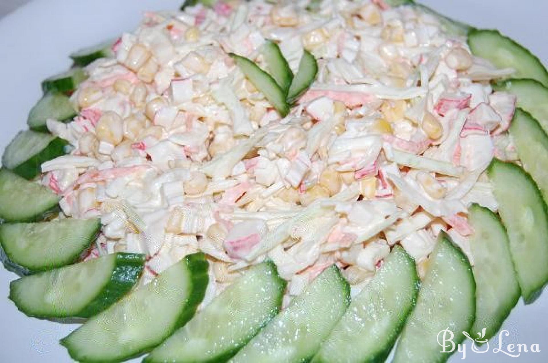 Crab and Vegetables Salad - ByLena.com