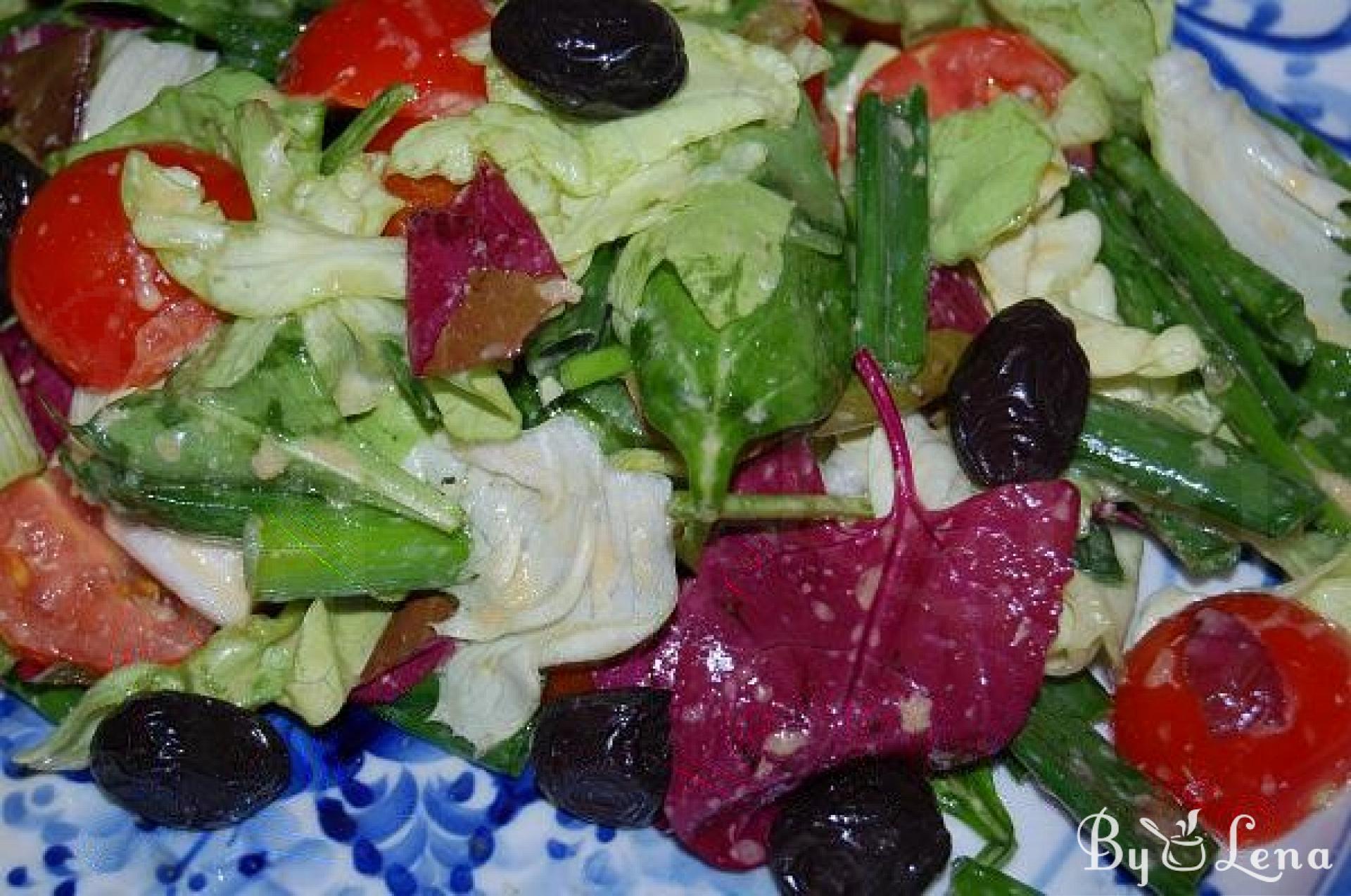 Spring Salad with Special Dressing - ByLena.com
