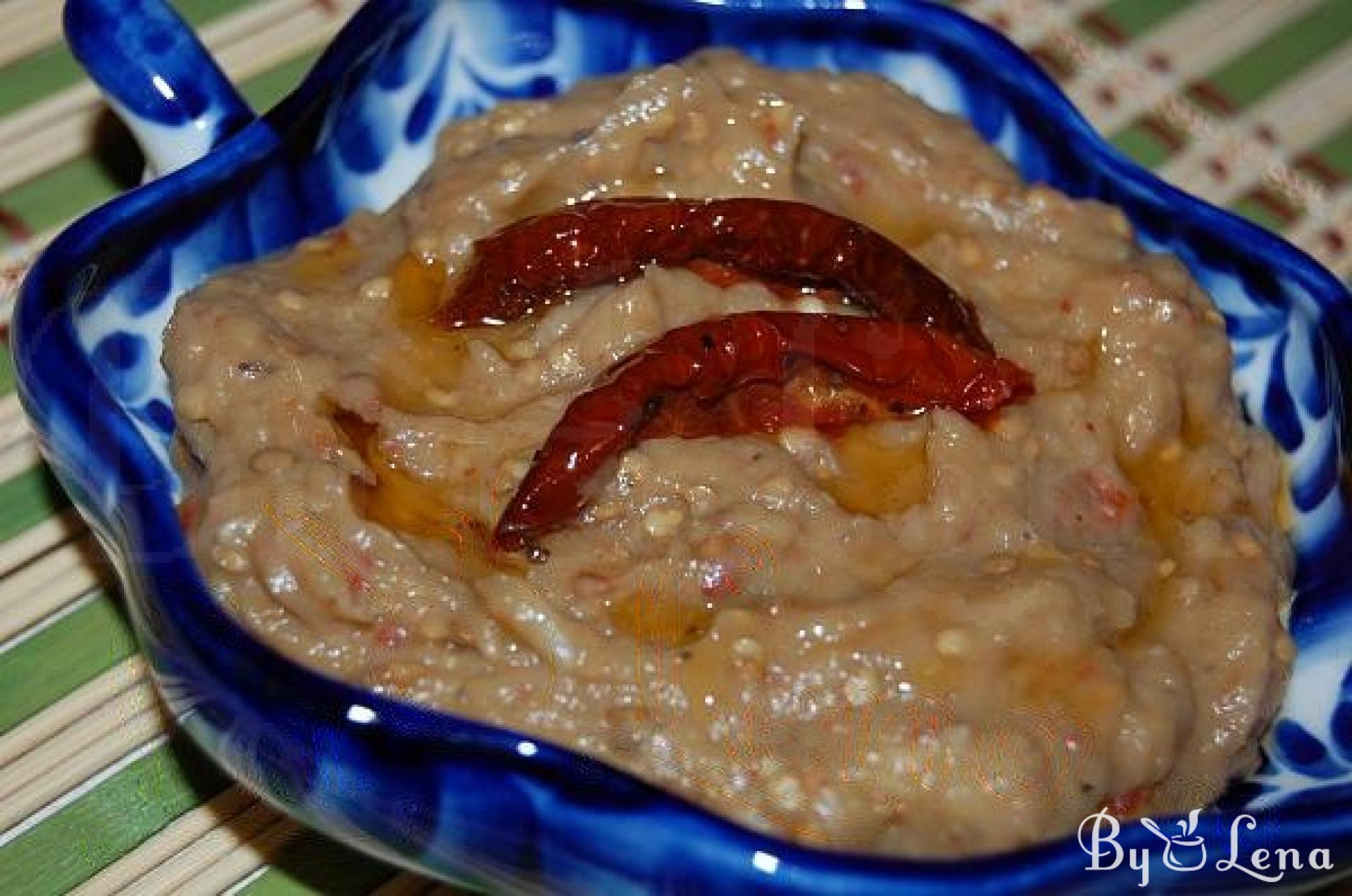 Eggplant Spread with Sun-Dried Tomatoes - ByLena.com
