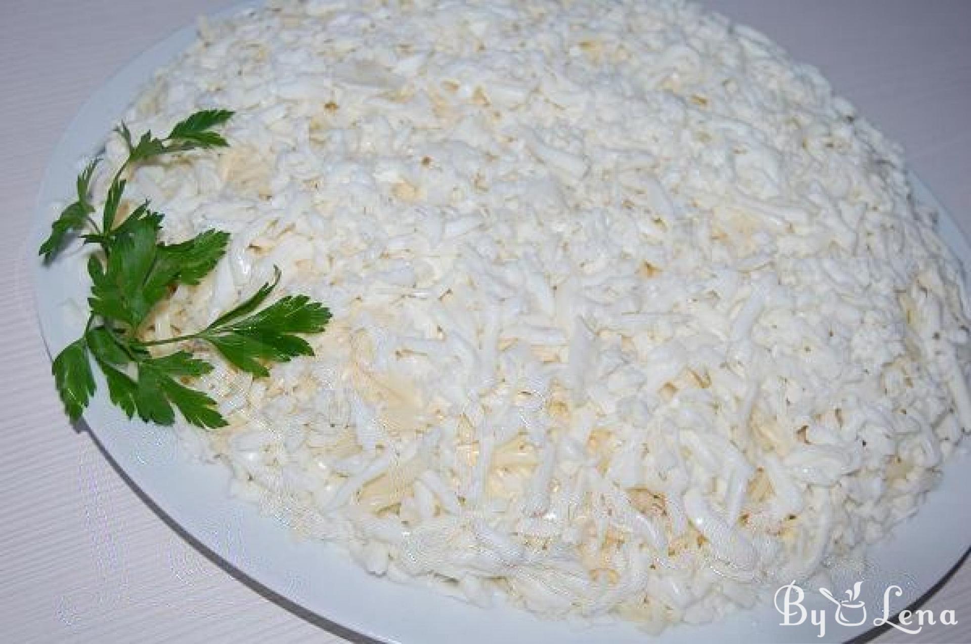 Layered "Polar Bear" Salad - ByLena.com