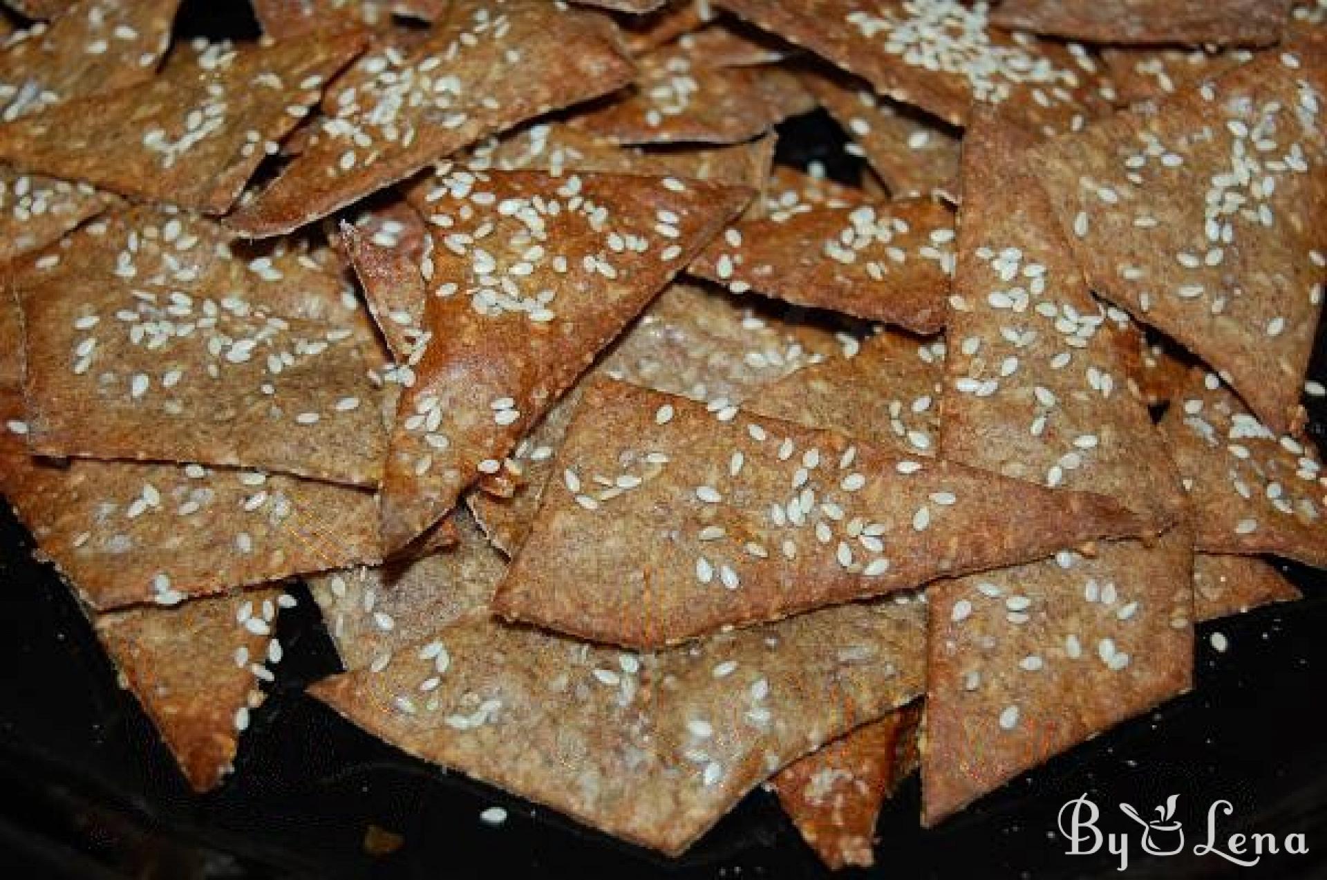 Crispy Rye and Seeds Crackers - ByLena.com