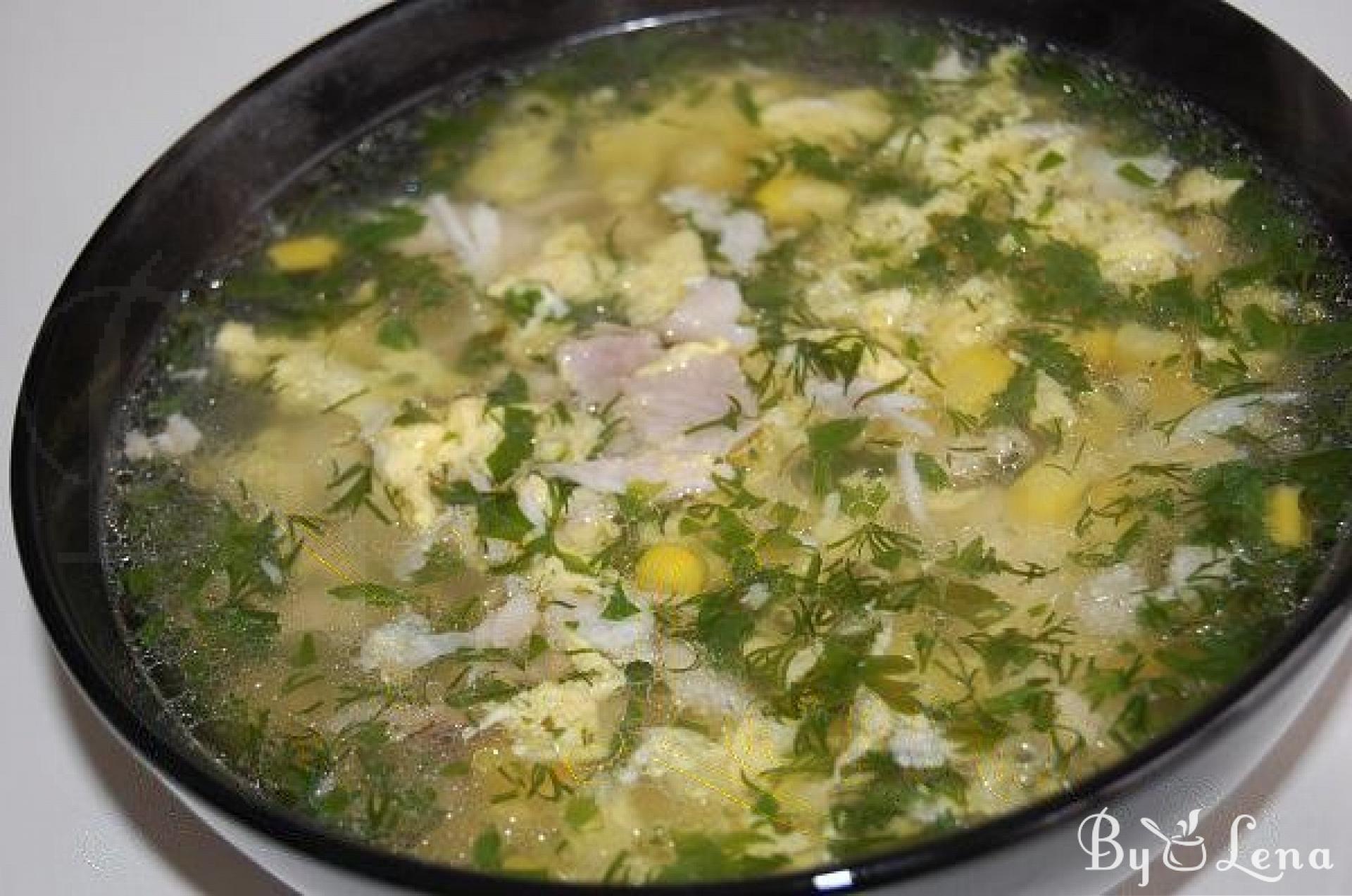Chicken and Sweet Corn Soup - ByLena.com