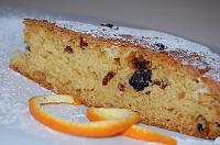 Vegan Orange Cake with Fruits