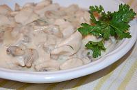 Creamy Chicken Stew with Mushrooms