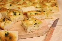 Focaccia With Pesto And Mozzarella