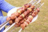 Pork skewers, or Russian Shashlik