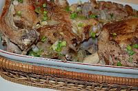 Moldovan Pan-fried Lamb with Green Onions and Garlic