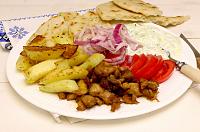 Greek Chicken Gyros Plate