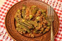 Okra Stew with Meat and Tomatoes