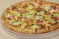 Zucchini Bacon Pizza