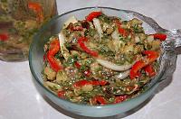 Spicy Eggplant and Vegetable Salad