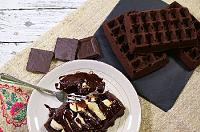 Oven Baked Chocolate Waffles