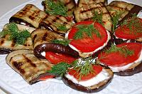 Eggplant Appetizer with Tomato and Garlic