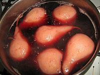 Red Wine-Poached Pears with Whipped Cream - Step 4