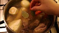 Zeama, traditional chicken soup from Moldova - Step 5