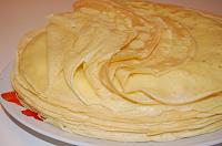 Baked Crepes with Farmers Cheese and Meringue - Step 1