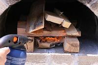 How to fire up the wood oven - Step 4